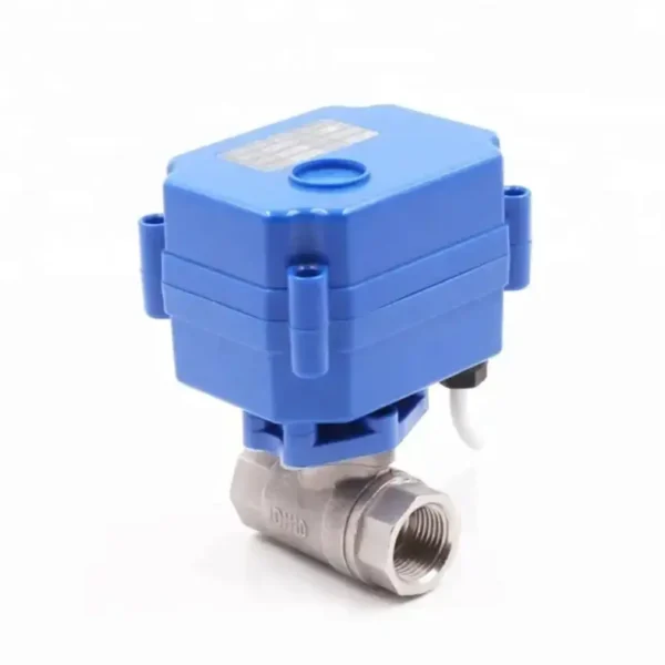 Motorized 1/2" Stainless Steel Ball Valve, Full Port, 85-230V AC, 2 Wire Auto Re