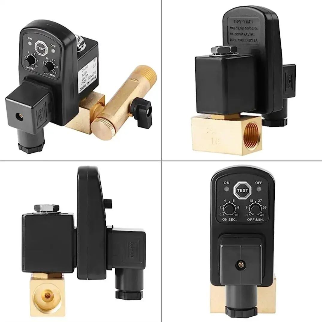 xKRfCUrj SQUARE BODY Auto Drain Valve 1/2 Inch 230VAC - Image 1