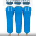3/4 Inch (80 CFM) Industrial Compressed Air Line Filter Set –Pre Filter + After Filter + Carbon Filter with Manual Drain Valve - Image 2