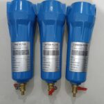 3/4 Inch (80 CFM) Industrial Compressed Air Line Filter Set –Pre Filter + After Filter + Carbon Filter with Manual Drain Valve