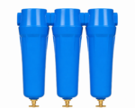1.5 Inch (120 CFM) Industrial Compressed Air Line Filter Set –Pre Filter + After Filter + Carbon Filter with Manual Drain Valve - Image 2